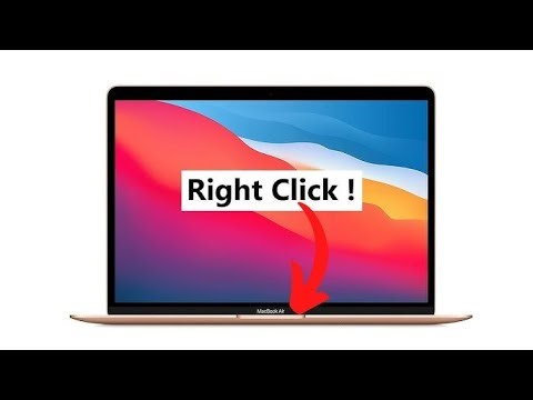 How to Left Click on MacBook to see Options