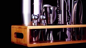 Mixology Bartender Kit with Japanese Jigger & Bamboo Stand - 25 Piece Stainless Steel Cocktail Making Set, Shaker, Strainer, Mixer, Spoon, Muddler, Barware Tools - Birthday Gifts & Anniversary