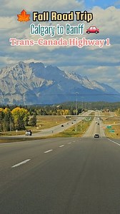 105K views · 3.3K reactions |  Fall Road Trip: Calgary to Banff on the Trans-Canada Highway  . . . #fbreelsfyp #calgaryviews #calgaryliving #yyc #canada #calgary #driving #calgaryDriving #calgaryliving #trevel #explorecanada #canmore #explorealberta #mountainview #banff #mountains #travelvlog #fall #fallvibes #canada #alberta #roadtrip #TransCanada #travelalbarta | Calgary Connections | Facebook
