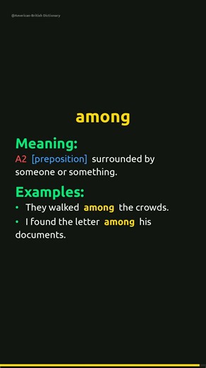 Among Meaning | Among Definition | Pronunciation & Examples | Preposition