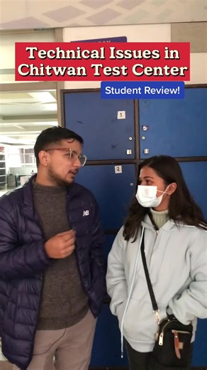 Student Review! at live PTE Test Center in Chitwan