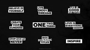 Videohive Dynamic Box Titles | After Effects - 55755405 AEdownload.com