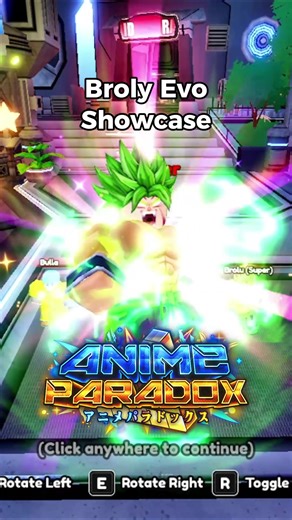 Broly Evo Showcase in Universal Tower Defense
