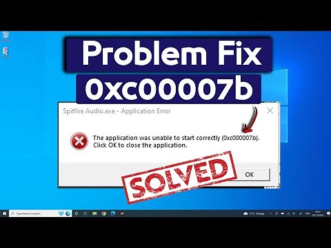 Fix 0xc00007b Application Error (\u00100 FIX) for Any Games or Apps | unable to start correctly error