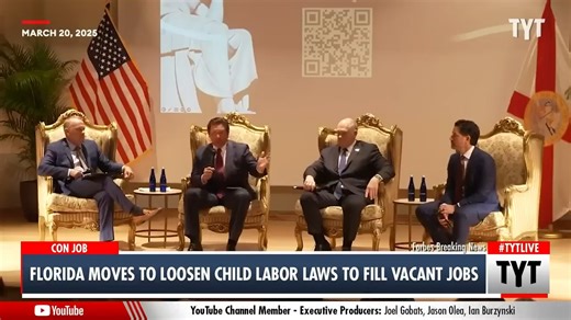 7.7K views · 155 reactions | IMPORTANT Child Labor Laws ROLLED BACK by Florida | The Young Turks | Facebook