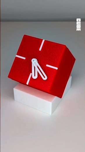 3D Printed Cube Desktop Clock