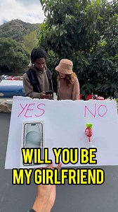 67M views · 1.3M reactions | Giving away free iphone 15 but only one girl said yes ❤ would you say yes if I would have asked you? | Chris And Jasmin | Facebook