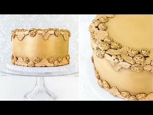 Antiqued Bas Relief Cake Tutorial