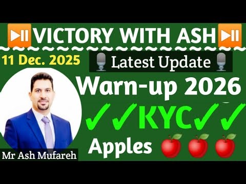 Onpassive Latest Updates ✅ Mr Ash Mufareh 💥 11 Dec. 2025 🎗️ Warm-up 2026🍎Victory with Ash✌️Vidya Ram