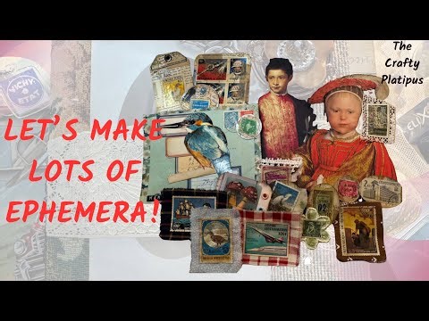 Let’s Make Lots of Ephemera! #craftwithme #junk journal #junkjournaling