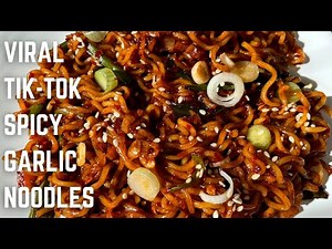 VIRAL Tik-Tok Spicy Garlic Noodles in 10 Mins