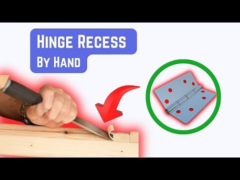 Cutting a Recess by Hand: Mastering Chisel Techniques #woodworking #bluewoodhandyman #chisel