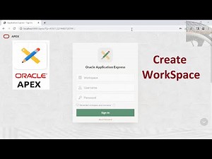 How to Create WorkSpace in Oracle Apex | Mr Gactack