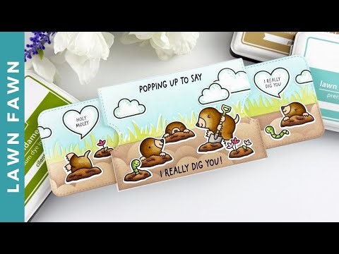 This Card Has a Secret Sliding Mechanism! Lawn Fawn Double Slider Surprise