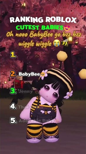 Ranking Roblox Cutest Babies😍(Part 2) #roblox #ranking #shorts