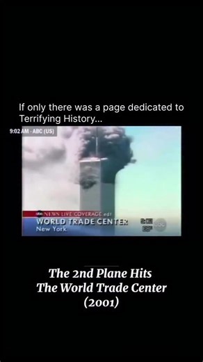 Terrifying History on Instagram: "On the morning of September 11, 2001, the United States and the world witnessed a series of coordinated terrorist attacks that began at 8:46 a.m. Eastern Time. American Airlines Flight 11 was deliberately flown into the North Tower of the World Trade Center in New York City. Initially, many news reports and viewers speculated about a horrific accident, and live broadcasts from major networks focused on the burning tower. This uncertainty was shattered just seven