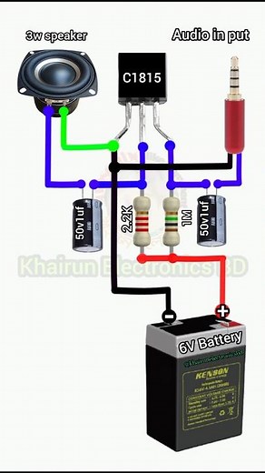 DIY projects Pre-amplifier circuit/using C 1815 transistor #shortvideo #shorts