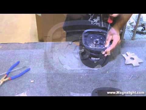 How to change a Golight Stryker Spotlight from Magnetic Mount to Permanent Mount