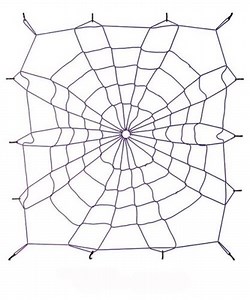 Spidy Gear Luggage Webb Cargo Net for SUVs, Vans, and Cars - 40" x 30" - Blue Covercraft Cargo Nets