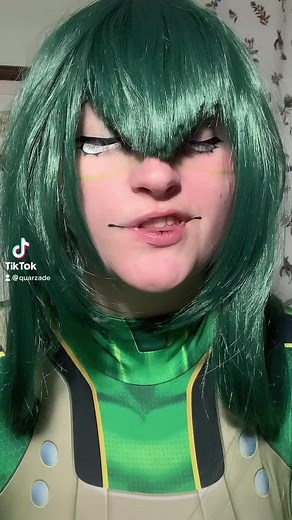 once again, with hashtags | #tsuyuasui #tsuyuasuicosplay #froppy #froppycosplay #myheroacademia #myheroacademiacosplay #mha #mhacosplay