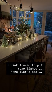 500K views · 4.5K reactions | You can never have too many lights, right ?! #myhomevibe #myhousebeautiful #howyouhome #nihomes #myhomestyle #myhousethismonth #nihomesandinteriors #howwedwell #howihome #christmasiscoming #christmastree #cornerofmyhouse #kitchendesignideas | Mydarkhome_ | Facebook