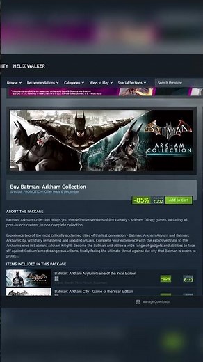 INSANE Steam Offer! Batman: Arkham Collection Discounted! 🦇