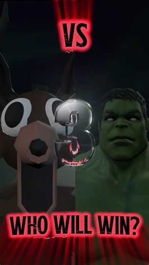 Who wins? 99 Nights in the Forest vs Hulk 💀#funny #3danimation #99nightintheforest #roblox