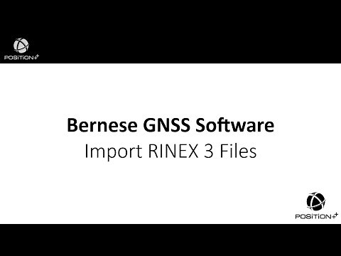 Bernese - Importing RINEX 3 Files