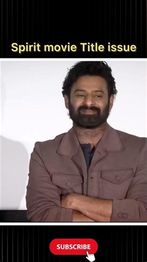 Hero Prabhas spirit movie title issue#viral#shorts#trending#reels#facts#spirit#movie#entertainment