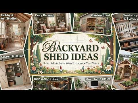 Maximize Your Space! 💡 Backyard Shed Ideas 2026 for Workshop Man Cave Storage