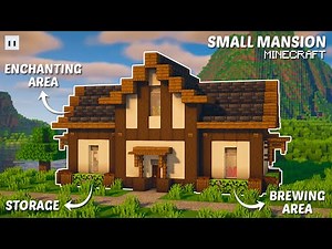 Minecraft : How to Build a Small Mansion | Simple 2 Players House