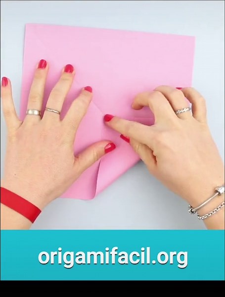 Corazón de papel muy fácil de hacer TUTORIAL completo en ORIGAMIFACIL.ORG #manualidades #origami #manualidades #origamitutorial #corazon #papiroflexia