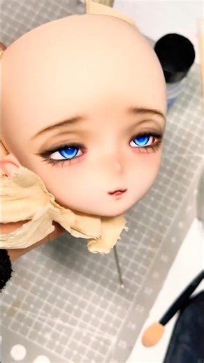 Shorts | BJD Faceups stoties | Repainting Dolls | Doll Makeup #bjd #bjdfaceup #doll #art #clay #13st