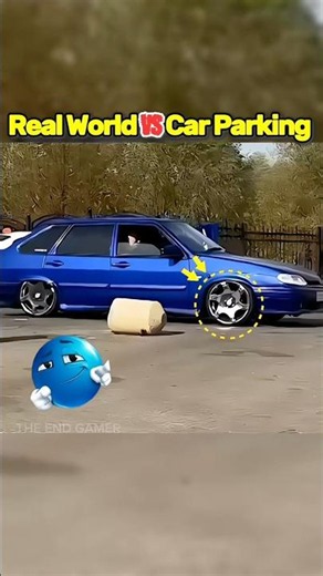 Real World 🆚 Car Parking 😱 #youtubeshorts