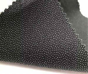 [Hot Item] 75D Woven Broken Twill Water Jet Double DOT PA Coating Color Fusing Interlining Fabric for Suits