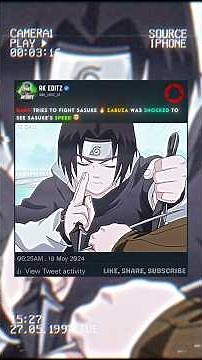 ZABUZA SHOCKED TO SEE SASUKE'S SPEED 😈🤯