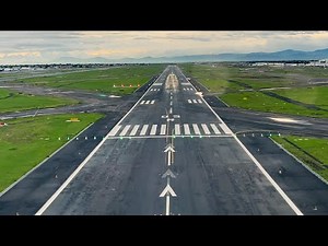 Boeing 737-800 Visual Approach and Landing Cockpit View at Mexico City 4K
