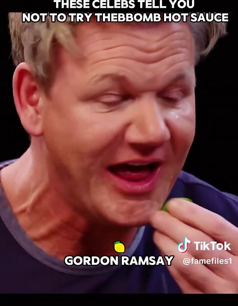 These celebrities tell you not to try the bomb hot sauce#HotOnes #celebrityReactions #SpicyFood #ViralMoments #funny