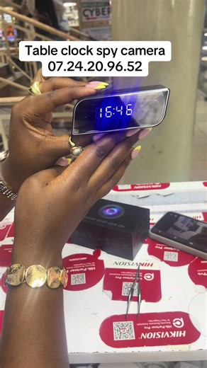 • Discreet design looks like a normal table clock • HD video recording • Motion detection • Supports audio • Comes with 32GB SD card for storage 💰 Price: 5,500 📍 Location: Nairobi CBD – Tearoom, Accra Trade Center SF4 #spycamera #cctv