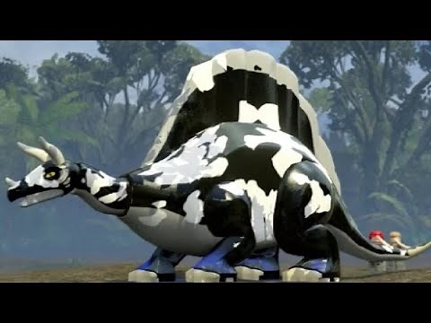LEGO Jurassic World - Stegosaurus Unlock Location + Gameplay (Skeleton & Custom Dinosaur Showcase)