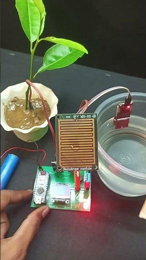 DIY Weather Monitoring System testing Rain Alart #make #arduino