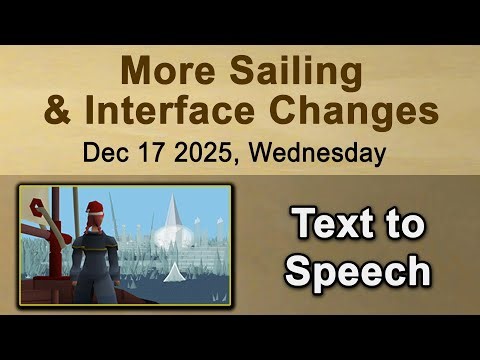 OSRS News TTS - Dec 17 | Changes to Shellbane Gryphon / Gwenith Glide / Coral Patch Buff / etc.