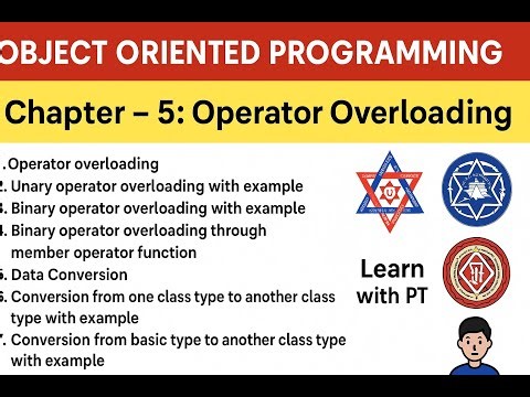 Object Oriented Programming (OOP)||Chapter-5||Operator Overloading|| IOE TU || PU || KU ||