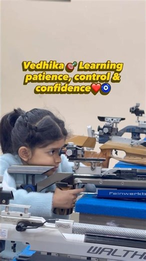 Learning patience, control & confidence Vedhika 🎯 #learning control #confidence
