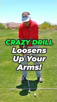 Effortless Golf Swing: This Crazy Drill Loosens Your Arms! #golftips #golf #short