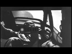 A U.S. Navy Martin PBM Mariner aircraft patrolling for submarines in the Pacific...HD Stock Footage