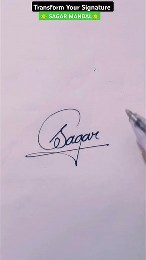 Sagar name signature style | learn your signature style | s letter signature style | how to sign s
