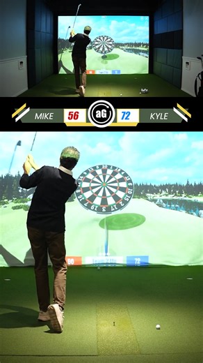 Next up in the bracket: Mike vs Kyle Who says you have to choose between serious data and serious fun? Our sims do both - and they’re custom built for your space. aboutgolf.com/contact | aboutGOLF