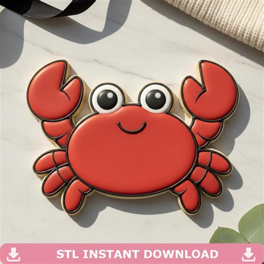 Crab Cookie Cutter STL File, 3D Printable, Instant Download, 11 Sizes - Etsy