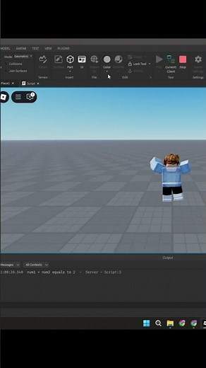 Day 2 of learning roblox development! #robloxscripting #robloxstudio